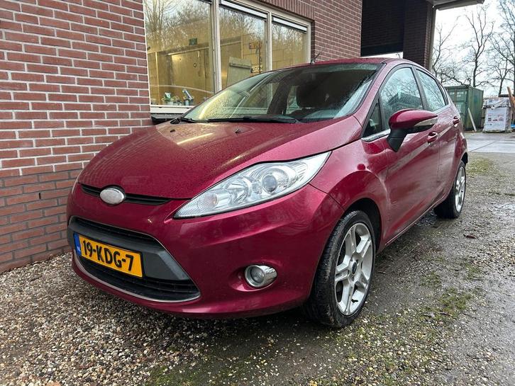 Ford Fiesta 1.25 Titanium leder+apk+clima+cruise control, Auto's, Ford, Bedrijf, Te koop, Fiësta, ABS, Airbags, Airconditioning