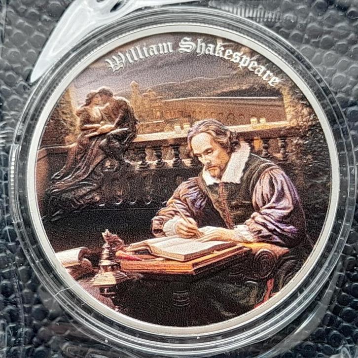 2024 Shakespeare - Romeo & Julliet 1 oz Zilver- Kleur, Postzegels en Munten, Munten | Oceanië, Zilver, Ophalen of Verzenden