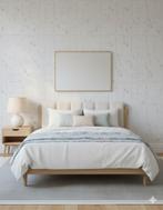 1718 Retro pastel blokjes behang raster fifites  stijl swiet, Ophalen of Verzenden, 25 tot 50 m², Wit