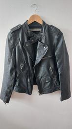 Zara black leather biker jacket S, Ophalen of Verzenden, Maat 36 (S), Gedragen, Zara