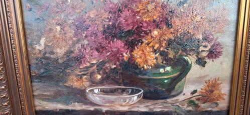 Bloemstilleven C. de Bruin, Antiek en Kunst, Kunst | Schilderijen | Klassiek, Ophalen of Verzenden