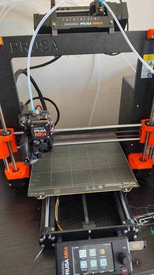 Prusa MK4 +MMU3 +RMU MK3 Buffer +nozzles, Computers en Software, 3D Printers, Zo goed als nieuw, Ophalen