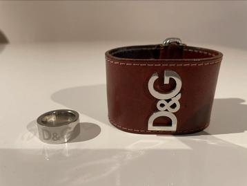 D&G ledere Armband + D&G Ring  beschikbaar voor biedingen