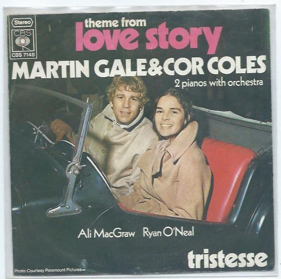Martin Gale- Love Story (Ali McGraw,Ryan O'Nea, Cd's en Dvd's, Vinyl Singles, Zo goed als nieuw, Pop, 7 inch, Verzenden