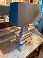 2x Grote lamp zilver /zwart, Huis en Inrichting, Lampen | Tafellampen, Ophalen, Zo goed als nieuw, Minder dan 50 cm