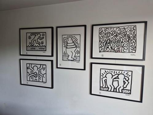 Verschillende Keith Haring Litho's, Antiek en Kunst, Kunst | Schilderijen | Abstract, Ophalen
