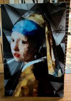 Kunst schilderij glas Meisje met de Parel 120x80, Ophalen