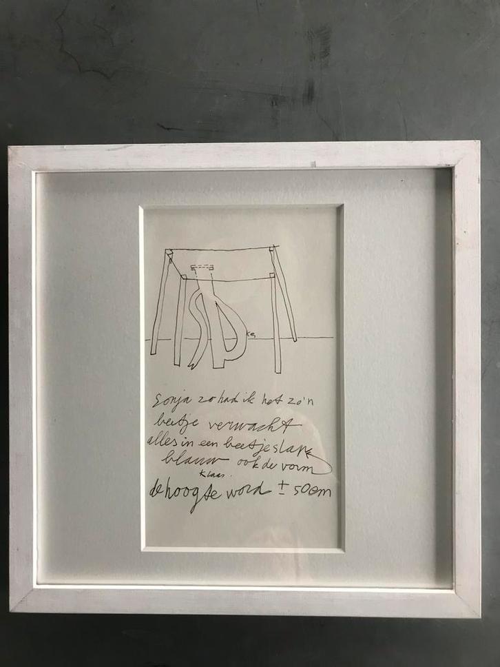 Klaas Gubbels, ontwerp tekening, Antiek en Kunst, Kunst | Overige Kunst, Ophalen of Verzenden