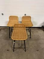 Set van 3 vintage barkrukken, 5 krukken of meer, Ophalen, Gebruikt, 60 tot 90 cm