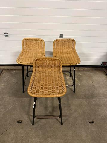 Set van 3 vintage barkrukken beschikbaar voor biedingen