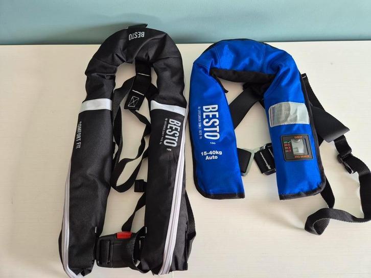 Besto Automatische Reddingsvesten  100n en 180n, Watersport en Boten, Watersportkleding, Zo goed als nieuw, Reddingsvest of Zwemvest