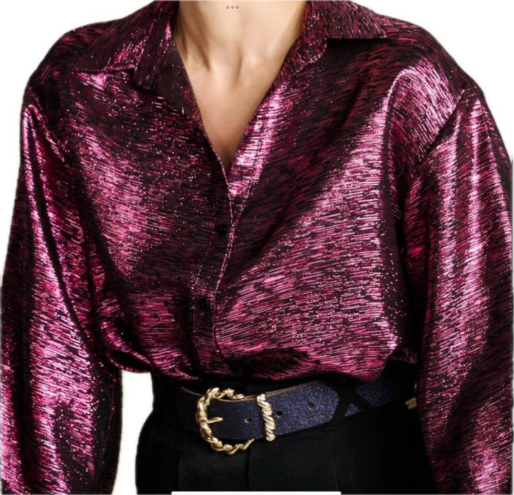 POM Amsterdam Blouse - 1x Gedragen, Kleding | Dames, Blouses en Tunieken, Zo goed als nieuw, Maat 38/40 (M), Overige kleuren, Verzenden