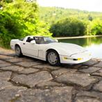 Chevrolet Corvette C4 Targa 1/18 Wit Maisto in Nieuwstaat, Ophalen of Verzenden, Zo goed als nieuw, Auto, Maisto
