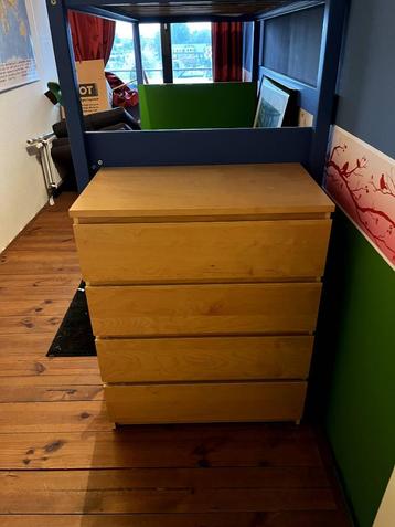 IKEA Malm Ladekast - 4 lades - Berkenfineer - 80x48x100 cm beschikbaar voor biedingen