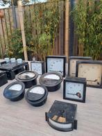 Vintage oude analoge meters collectie, Ophalen of Verzenden
