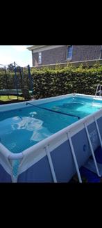 Zwembad 4x2x1 intex met filterpomp en zoutwater systeem, Tuin en Terras, Ophalen, Gebruikt
