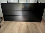 Ikea Malm ladekast zwart bruin 3 stuks BIEDEN GEEN ZIN, Huis en Inrichting, Kasten | Ladekasten, Zo goed als nieuw, 3 of 4 laden