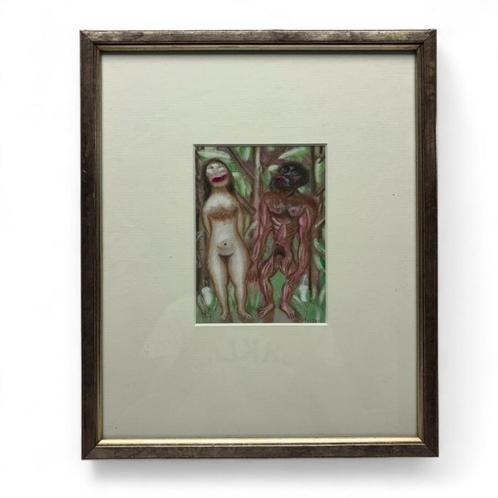 Armand Bouten (1893-1965) - 'Adam en Eva', Antiek en Kunst, Kunst | Schilderijen | Modern, Ophalen of Verzenden