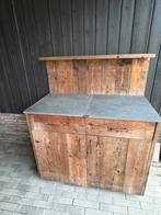 Buitenkeuken met natuurstenen blad, Ophalen, Zo goed als nieuw, Houtskool