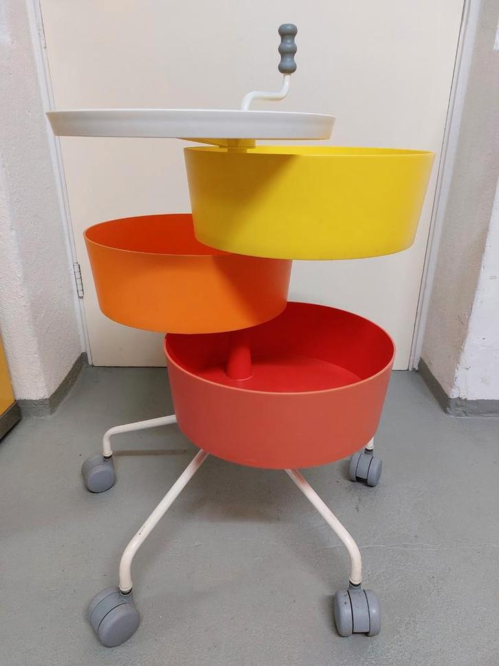 Retro Ikea Maria Hedensjo Serveerwagen / Bijzettafel, Huis en Inrichting, Kasten | Overige, Gebruikt, Ophalen of Verzenden