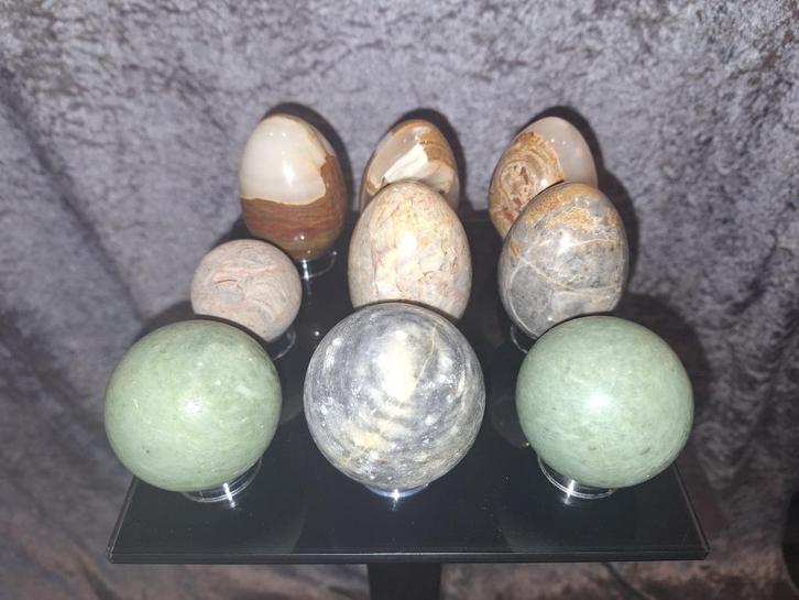 Marmeren stenen eieren en bollen, Verzamelen, Mineralen en Fossielen, Overige typen, Ophalen