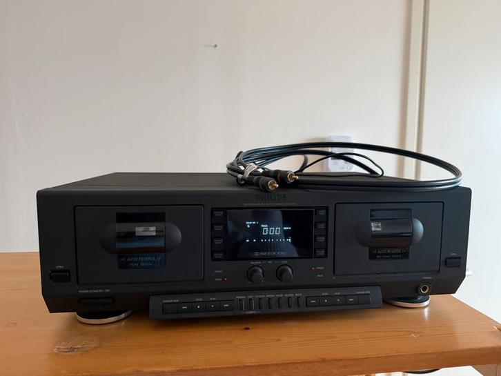 Philips 900 Series double auto reverse deck FC931 - Vintage, Audio, Tv en Foto, Cassettedecks, Dubbel, Overige merken, Auto-reverse