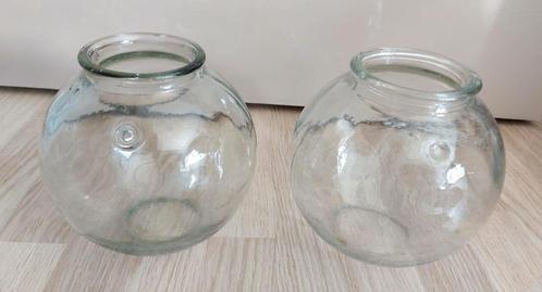 2 glazen vazen, Huis en Inrichting, Woonaccessoires | Vazen, Glas, Ophalen of Verzenden