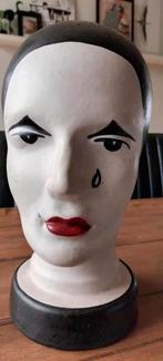 Vintage keramiek hoofd, Ophalen of Verzenden