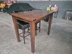 Hoge tafel met 4 stoelen, Ophalen, Zo goed als nieuw