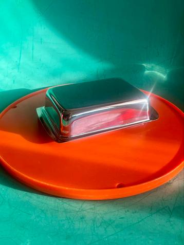Vintage minimalistisch design chrome RVS botervloot CILIO beschikbaar voor biedingen