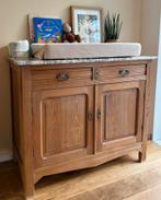 Antieke commode marmer, Kinderen en Baby's, Kinderkamer | Commodes en Kasten, Ophalen, 50 tot 70 cm, 90 tot 105 cm, 100 cm of meer