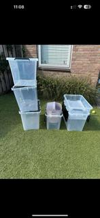 Opbergbakken uit schuur, Huis en Inrichting, Ophalen, Zo goed als nieuw, Minder dan 50 cm