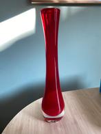 Mooie Rode Murano Vaas - 30 cm, Ophalen of Verzenden, Minder dan 50 cm, Rood, Glas