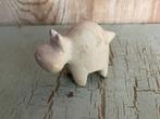 Klein zeepsteen gestyleerd beeldje nijlpaard. Miniatuur., Ophalen of Verzenden, Dier, Zo goed als nieuw