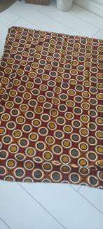 Retro lap katoen met cirkels, Gebruikt, Overige kleuren, 120 cm of meer, Ophalen of Verzenden