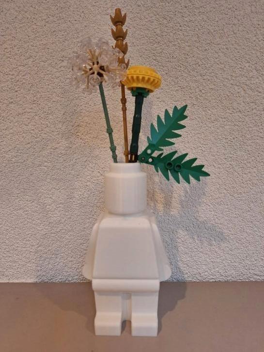 Lego vaasje minifiguur div. kleuren, Huis en Inrichting, Woonaccessoires | Vazen, Nieuw, Overige kleuren, Minder dan 50 cm, Ophalen of Verzenden
