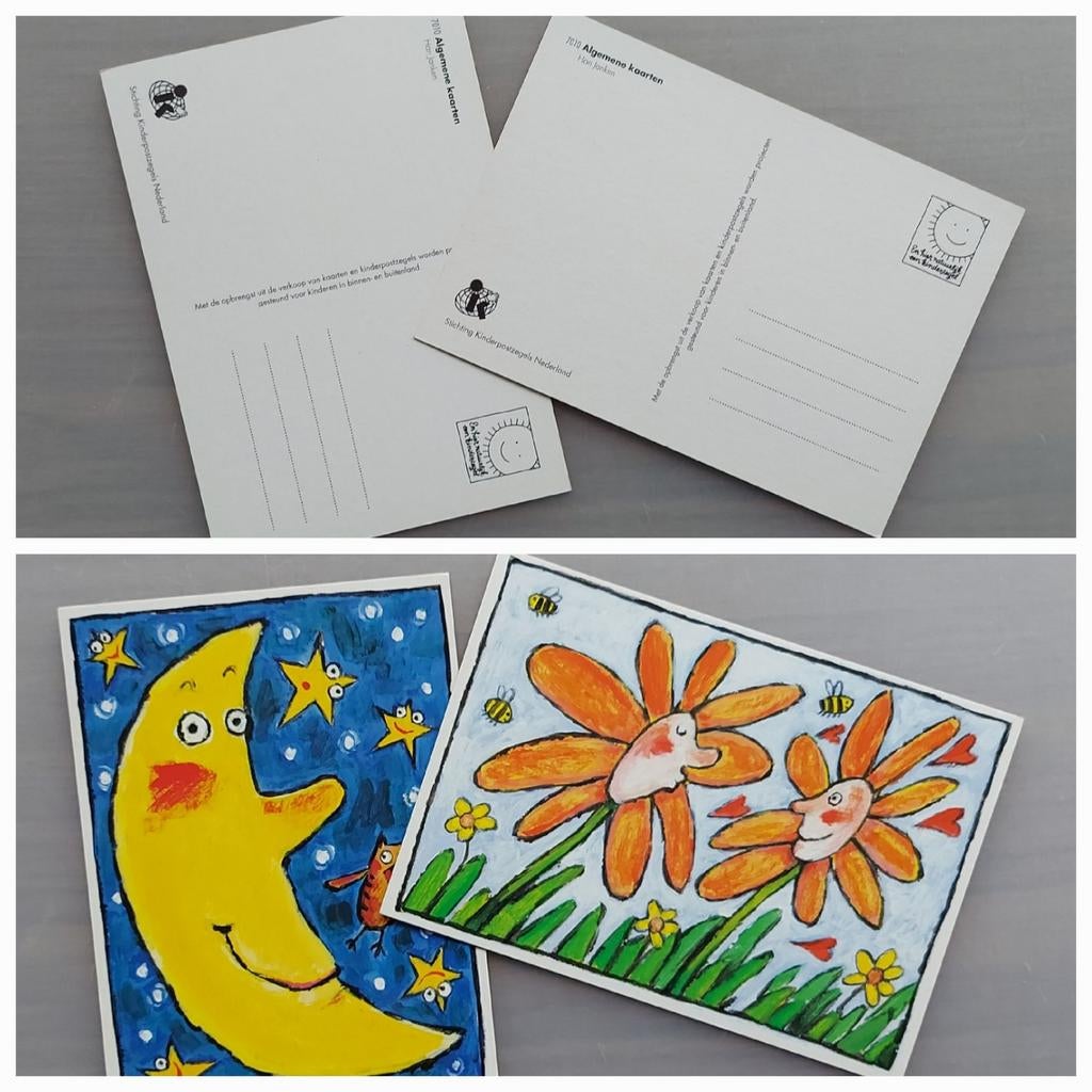 2 ansichtkaarten kaarten - Stg Kinderpostzegels 1997, samen:, Ophalen of Verzenden, 1980 tot heden, Ongelopen, Kinderen
