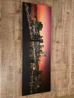 Langwerpig Schilderij New York Skyline, Ophalen of Verzenden, Zo goed als nieuw, Schilderij, 75 tot 100 cm