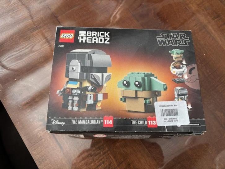 Lego 75317 De Mandalorian and Kid Brickheadz, Kinderen en Baby's, Speelgoed | Duplo en Lego, Gebruikt, Lego, Complete set, Ophalen of Verzenden