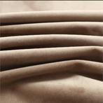 Gordijn verduisterend met ringen 290x245 cm fluweel beige, Huis en Inrichting, Stoffering | Gordijnen en Lamellen, Nieuw, Beige