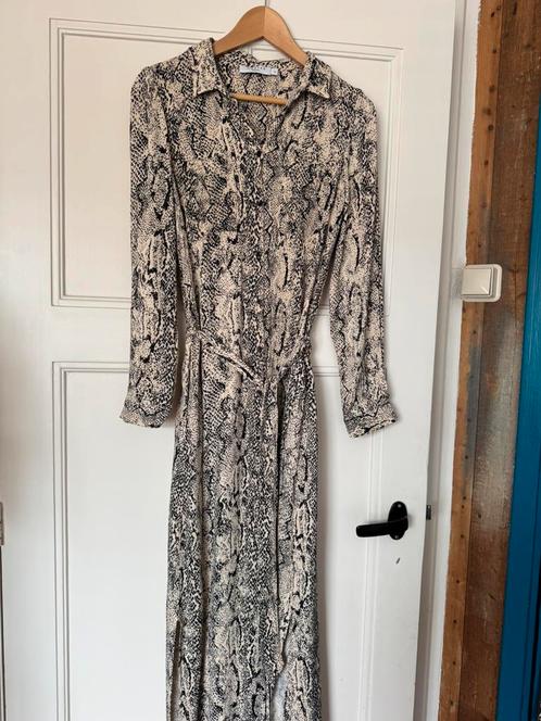 Slangenprint doorknoop jurk van Costes Rebel xl, Kleding | Dames, Jurken, Zo goed als nieuw, Maat 46/48 (XL) of groter, Onder de knie