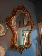Vintage  spiegel messing kleur, Antiek en Kunst, Antiek | Spiegels, Ophalen