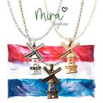 Kettinghanger aan Ketting 46 cm Hollandse Molen 2,8 x 1,7 cm, Overige kleuren, Verzenden, Nieuw, Overige materialen
