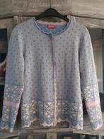 Oleana Vest Blauw Merinowol Zijde maat S 36, Maat 38/40 (M), Oleana, Blauw, Ophalen of Verzenden