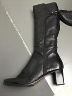 Hoge dameslaars, zwart, ruime schacht, maat 40, Kleding | Dames, Schoenen, Ophalen of Verzenden, Zo goed als nieuw, Zwart, Hoge laarzen