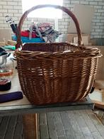 Handgemaakte rieten mand, Ophalen of Verzenden, Gebruikt, Rechthoekig, Riet