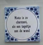 Nieuw tegeltje met spreuk, Ilewap, Nieuw, Ophalen of Verzenden, It hiem 7