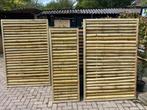 Bamboe schermen met houten lijst op maat gemaakt