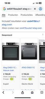 Keuken oven., Ophalen, Zo goed als nieuw, 45 tot 60 cm, Oven