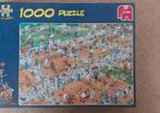 Jan van Haasteren - The Tennis Court - 1000 stukjes, Ophalen of Verzenden, 500 t/m 1500 stukjes, Gebruikt, Legpuzzel